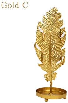 1Pc Bladvorm Iron Oorbellen Ketting Armband Ring Houder Stand Tafel Ornament Display Rekken Sieraden Stand Slaapkamer Opslag