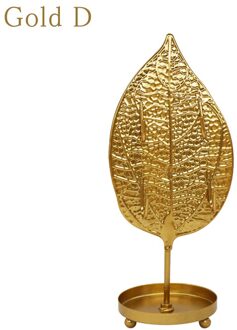 1Pc Bladvorm Iron Oorbellen Ketting Armband Ring Houder Stand Tafel Ornament Display Rekken Sieraden Stand Slaapkamer Opslag