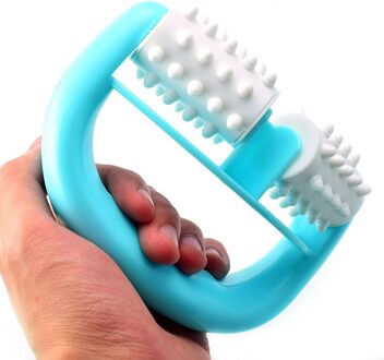 1Pc Blauw D Type Vet Controle Roller Massager Cellulite Been Buik Hals Billen Snelle Anti Cellulite Face Lift Gereedschap roller
