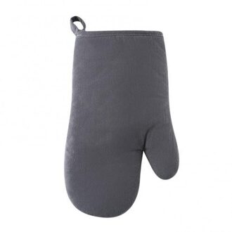 1Pc Blauw Katoen Extra Dikke Hittebestendige Handschoen Huishoudelijke Magnetron Mitten Bakken Tool Hittebestendige Huishoudelijke Beschermhoes donker grijs