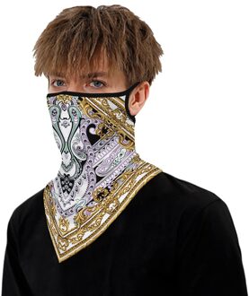 1Pc Bloemenprint Multifunctionele Sjaal Hals Cover Gezichtsmasker Fietsen Balaclava Bandana Sjaal Cap Hoofddeksels Outdoor Sport accessoire