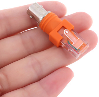 1pc BNC Female To RJ45 Male Coaxial Coax Barrel Coupler Adapter RJ45 To RF Connector