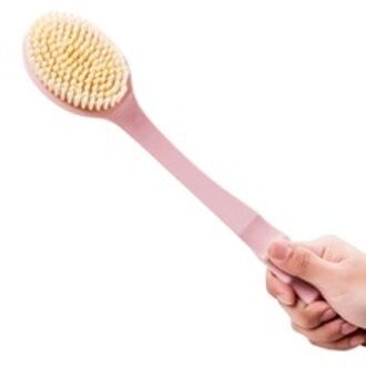 1Pc Body Brush Make Lange Handvat Borstel Huid Massage Borstels Back Body Badkamer Accessoires Maquiagem abrikoos