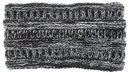 1Pc Bohemen Capelli Haar Accessoires Vrouwen Mode Warm Houden Breien Hoofdband Handgemaakte Sport Haarband Brede Zijde Haarband Donkergrijs