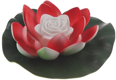 1Pc Bonny Kunstmatige Drijvende Lotu Zonne-energie Nachtlampje Led Spaarlamp Lotu Lamp Voor Garden Pool Vijver Tuin decoratie Lavendel