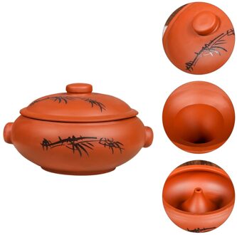1Pc Braadpan Kookpan Keramische Kookpot Keuken Stoom Pot (Assorti Kleur) geassorteerd kleur