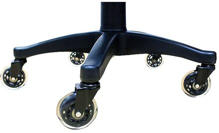 1Pc Bureaustoel Caster Wielen 2.5 Inch Swivel Rubber Caster Wielen Vervanging Zachte Veilig Rollen Meubels Hardware