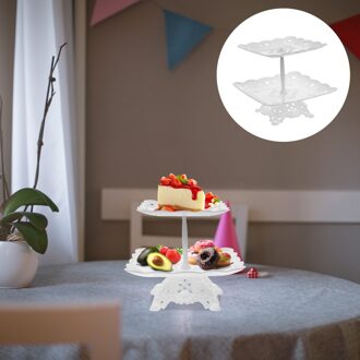 1Pc Cake Stand Taart Houder Multilayer Cupcake Display Stand Voor Party Banket 26.5x19x21cm