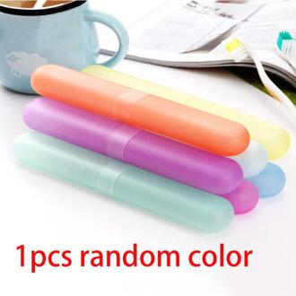 1Pc Candy Kleur Lichtgewicht Draagbare Reizen Tandenborstelhouder Cover Doos Reizen Camping Stofdicht Tandenborstel Storage Case Houder