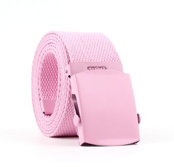 1Pc Canvas Riem Voor Vrouwen Casual Vrouwelijke Taille Met Plastic Gesp Lange Jurk Riemen Harajuku Broek Punk Riemen roze Zwart D