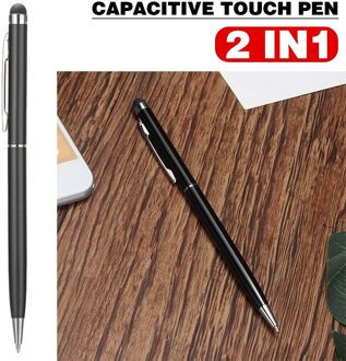 1Pc Capacitieve Touch Pen Zwart/Wit/Zilver/Rood Metalen Capacitieve Scherm Touch Stylus Pennen Levert