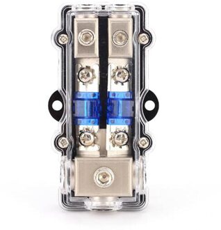 1Pc Car Audio Meerdere Zekeringen Met 60A Vork-Bolt Zekeringen Subwoofer Conversie Accessoires 1 In 2/3/4 manieren Out leger groen