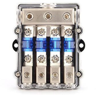 1Pc Car Audio Meerdere Zekeringen Met 60A Vork-Bolt Zekeringen Subwoofer Conversie Accessoires 1 In 2/3/4 manieren Out MULTI