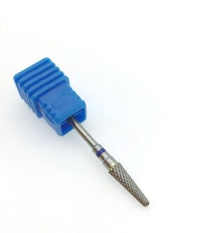 1Pc Carbide Spits Toelopend Nail Boren 4 Size Mills Cutter Apparatuur Voor Manicure Verwijder Nail Gel Bur Boor Accessoires blauw