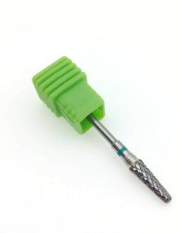 1Pc Carbide Spits Toelopend Nail Boren 4 Size Mills Cutter Apparatuur Voor Manicure Verwijder Nail Gel Bur Boor Accessoires licht groen