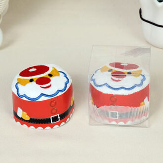 1Pc Cartoon Handdoek Kerstman Sneeuwpop Geborduurd Zachte Microfiber Katoenen Hand Gezicht Reinigen Handdoek Hoofddoek Kerstcadeaus