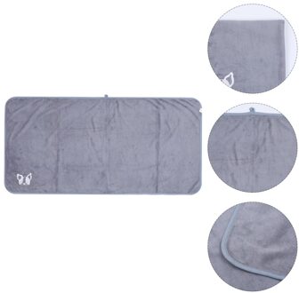 1Pc Chic Sterke Absorberende Rapid Wateropname Handdoek Wateropname Handdoek Huisdier Badhanddoek Badjas Voor Volwassenen grijs