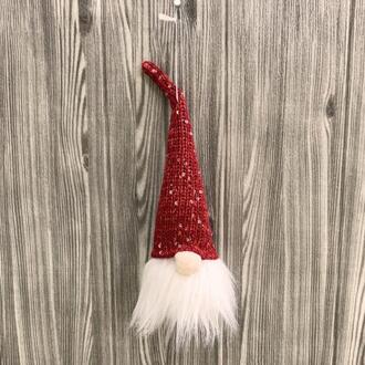 1Pc Christmas Santa Faceless Pop Gnome Hanger Xmas Kous Met Licht Opslag Tas Voor Thuis Vrolijk Kerstfeest Ornament Rood