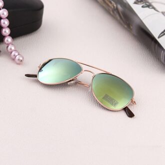 1Pc Classic Zonnebril Jongens Kleurrijke Driver Bril Spiegel Kinderen Kids Bril Metalen Frame Meisjes Reizen Brillen UV400