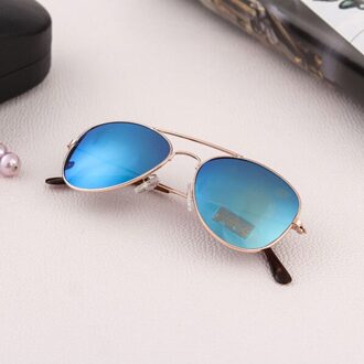 1Pc Classic Zonnebril Jongens Kleurrijke Driver Bril Spiegel Kinderen Kids Bril Metalen Frame Meisjes Reizen Brillen UV400