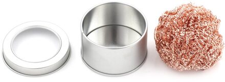 1Pc Cleaning Staaldraad Spons Ballen Lassen Solderen Soldeerbout Tip Cleaner Voor Lasapparaat