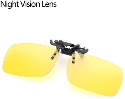 1Pc Clip-On Zonnebril Outdoor Draagbare UV400 Bescherming Gepolariseerde Brillen Anti-Glare Rijden Bril Op Flip zonnebril Night Vision lens