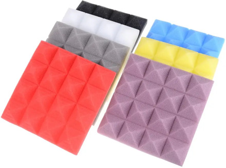 1pc colorful Soundproofing Foam Acoustic Foam Sound Treatment Studio Room Absorption Tiles Polyurethane foam