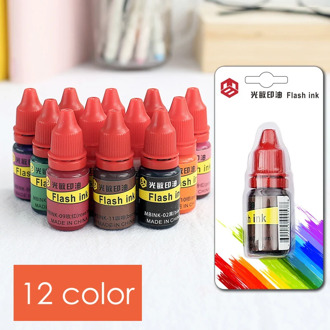 1pc colourful Photosensitive ink Dye Refill Ink Stamp planner scrapbooking silicone stamp diary card making diy supplies