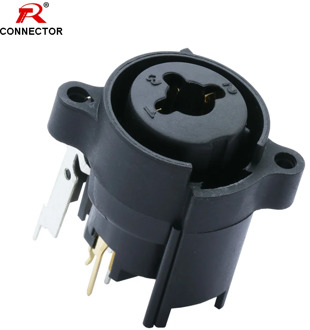 1pc Combo XLR&6.35mm Jack Connector,Panel Mount Chassis Connector for Microphone/MIC/Audio/Video System,Zinc Alloy+Pure Copper