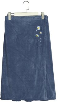 1Pc Comfortabele Microfiber Badjas Vrouwelijke Tube Top Badhanddoek Zachte Magic Absorberende Sauna Handdoek Schoonheidssalon Huishoudtextiel blauw