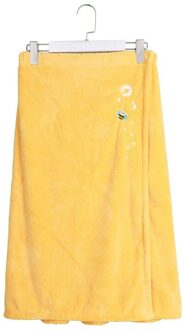 1Pc Comfortabele Microfiber Badjas Vrouwelijke Tube Top Badhanddoek Zachte Magic Absorberende Sauna Handdoek Schoonheidssalon Huishoudtextiel geel