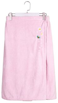 1Pc Comfortabele Microfiber Badjas Vrouwelijke Tube Top Badhanddoek Zachte Magic Absorberende Sauna Handdoek Schoonheidssalon Huishoudtextiel roze