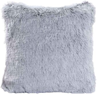 1Pc Comfortabele Sierkussen Cover Home Bed Sofa Pluche Kussen Cover Kussensloop grijs