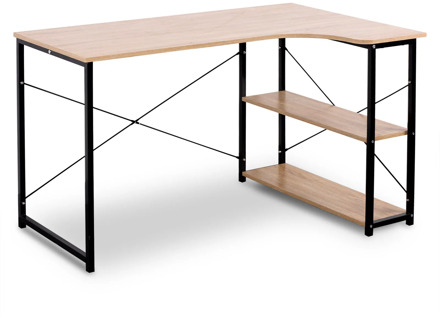 1PC Computer Desk Office Desk Workstation L-Shaped Study Writing Desk Computer PC Laptop Table Workstation Dining Gaming Table