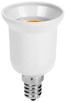 1Pc Converter E14 Om E27 Adapter Conversie Socket Materiaal Vuurvast Lamphouder Base Type Gloeilamp Schroef thuis