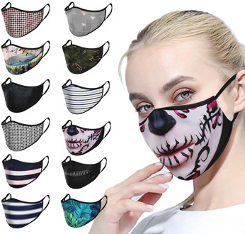 1pc Cotton Black butterfly Mask Mouth Face Mask Anti PM2.5 Dust Mouth Mask 1pc Activated Carbon Filter Mask Fabric Face Mask was