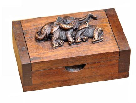 1pc Creatieve Embossment Olifant Tandenstokers Houder Tandenstokers Opbergdoos Desktop Versiering voor Thuis