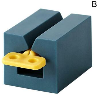 1Pc Creatieve Lui Tandpasta Squeezer Eenvoudige Tandpasta Presser Squeeze Artefact Handleiding Tandpasta Clip Cleanser T1P2 B