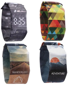 1pc Creative Paper Watch Led Waterproof Clock Tyvek Paper Strap Digital Watches Relogio Feminino Women For Couple Watches