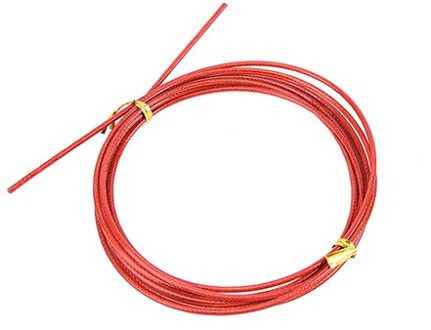 1Pc Crossfit Vervangbare Draad Kabel Snelheid Springtouwen 2.9M Atletiek Springtouw Rood