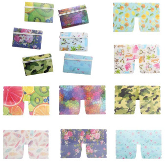 1Pc Cute Flowers & Animals Portable PVC Mask Clips Disposable Face Mask Storage Case Container Foldable Recycling Mask Holder