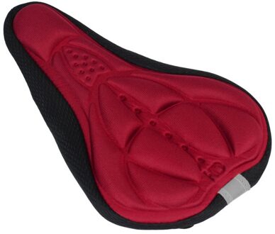 1Pc Cycling Bike 3d Siliconen Gel Pad Seat Zadelhoes Zachte Kussen Fietsstoeltje Sillin Bicicleta Carretera Fietszadel Rood