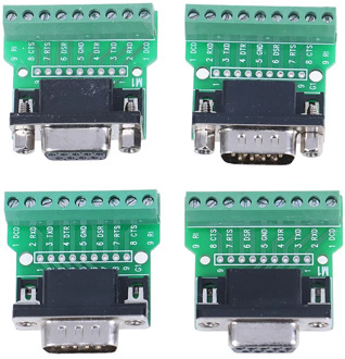 1Pc D-SUB 9 Pin Solderless Connectors DB9 RS232 Serial To Terminal Adapter