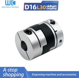 1Pc D16 L30 Aluminium Cross Slider Koppeling Servo Stepping Variabele Snelheid Motor Schroef Hoge Koppel Flexibele Plum Koppeling 4-5mm