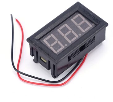 1Pc Dc 0-30V Auto Mini Voltmeter Tester Rode Auto Digitale Voltage Test Batterij