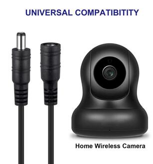 1Pc Dc Uitbreiding Netsnoeren 1-5M 5.5Mm X 2.1Mm Man-vrouw Voeding kabel Verlengsnoer Draad Voor 5V Dc Power Adapter 5 M