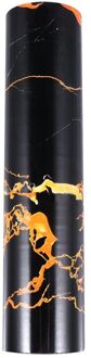 1Pc Decoratieve Marbling Sticker Marmer Patroon Muurtattoo Zelfklevende Sticker Home Decoratie Stickers zwart gouden