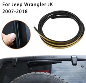 1Pc Deflector Strip Diy Regengoot Voor Jeep Wrangler Jk 2007 Rubber Duurzaam