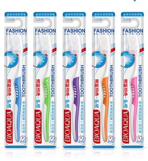 1Pc Dental Care Schoon fijne Zachte Haren Tanden Reinigen Draagbare Comfortabele Haren Volwassenen Reis Single pack Tandenborstel
