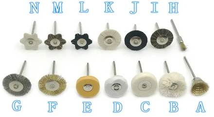 1Pc Dental Lab Polishing Brush Polishing Grinder Brush for Rotary Tools 2.35mm Dental Accessories